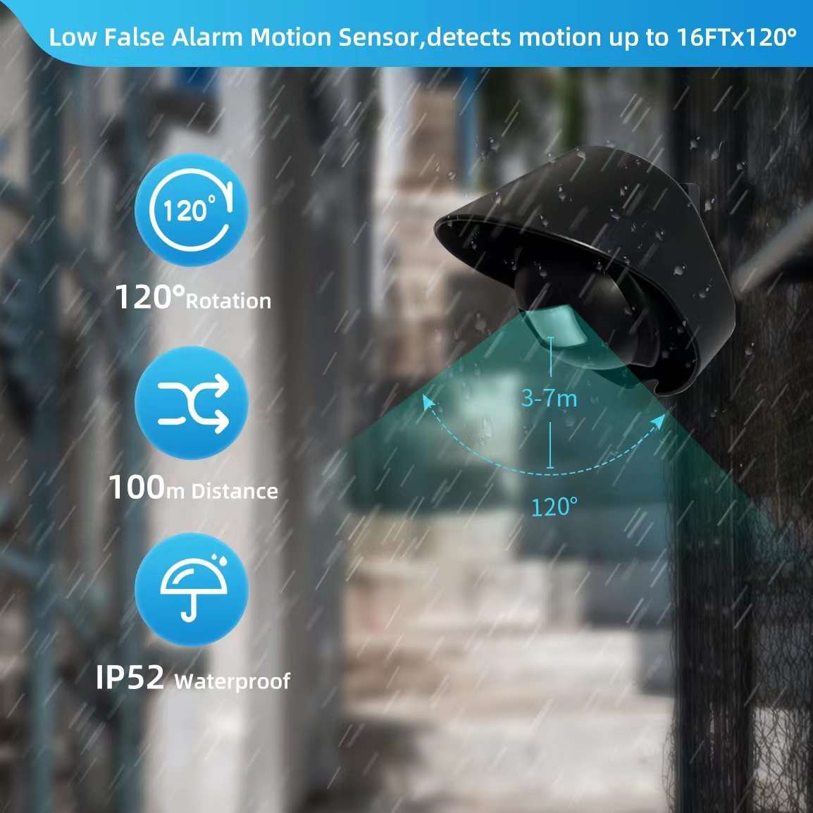 Waterproof Wireless Door Bell Plug In Chime Store Welcome Visitor Bell Motion Sensor Doorbell Detect Driveway Alarm