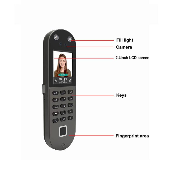 iface Uface M68 Biometric Fingerprint Face Facial Recognition Time Attendance Machine Door Access Control System