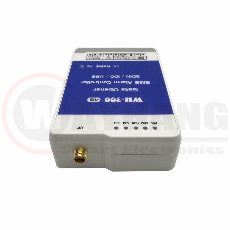 2 Digital Input And 1Output 4G Wireless GSM RTU SMS Alarm Remote Controller Gate Opener WH-300