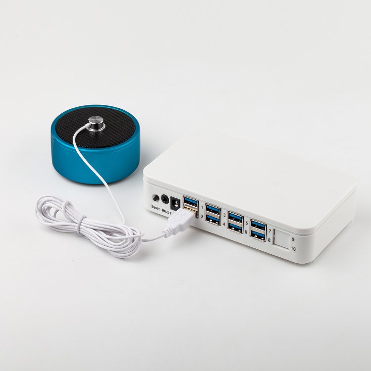 Promotional price retail store 8 USB centralized alarm system laptop notebook security anti theft device