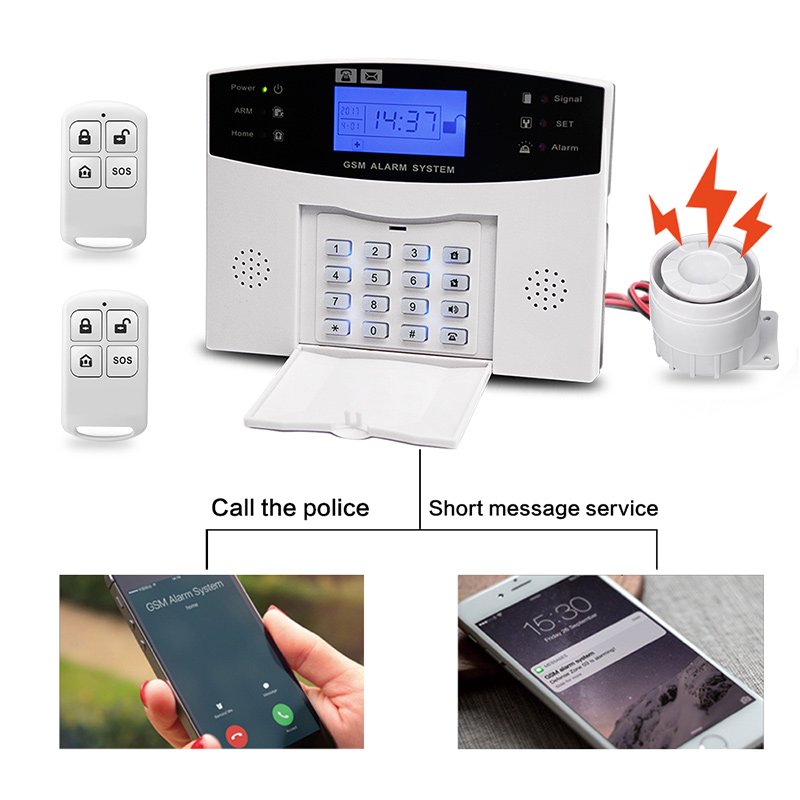 Factory Directly Tuya Smart Life App Wifi Gsm 433mhz Alarm System With Camera Home Alarm Security System
