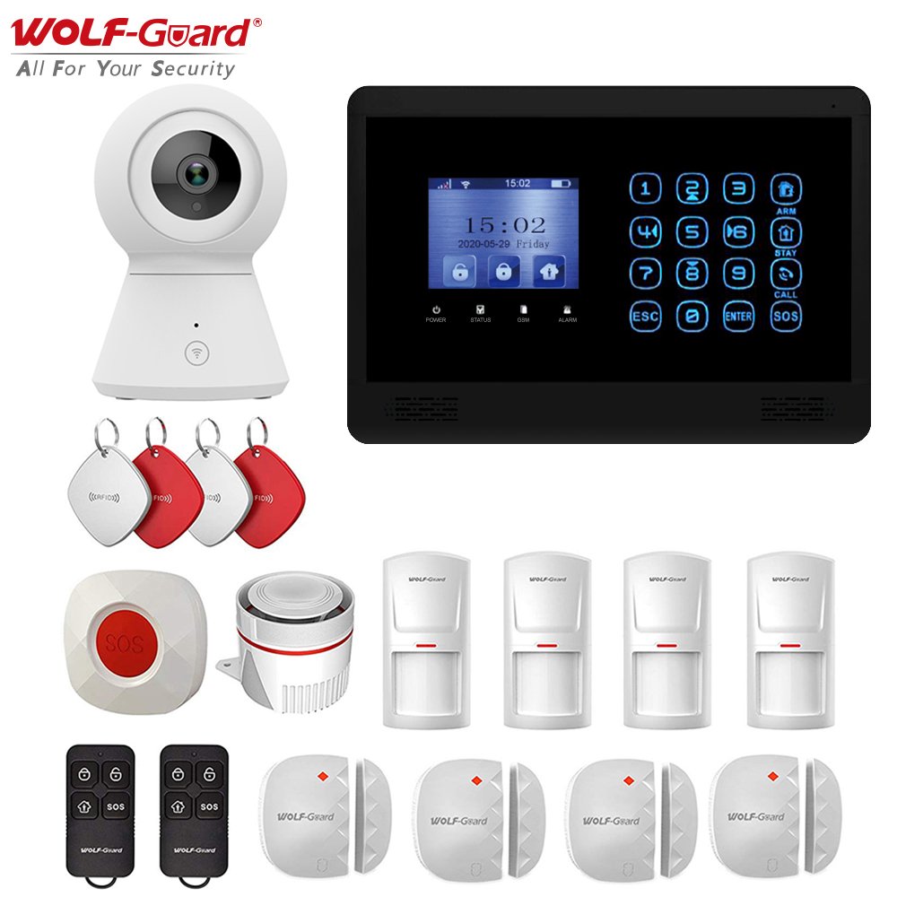 2024 Upgrade DIY Tuya Burglar Home Wireless Mobile Call Gsm Alarm Security System Wifi Gsm 4g Module Intruder Security alarm