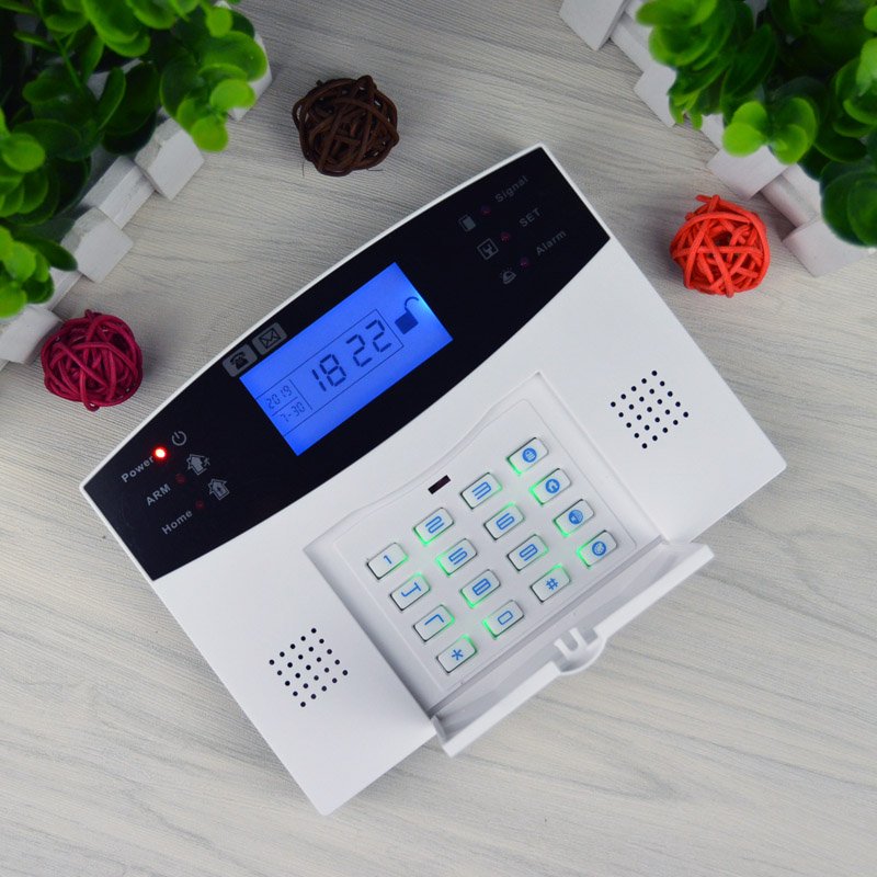 M2B APP Keyboard Screen Intercom Wired & Wireless Home Burglar Security Alarm 433MHz Wireless GSM Alarm System