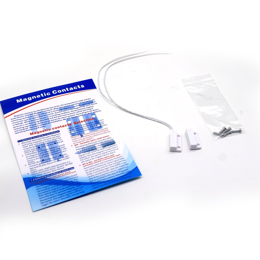 Wholesale Sensores de puerta Wired Magnetic Door Sensor Gadgets De Securite burglar alarm system No Nc Contact Sensor