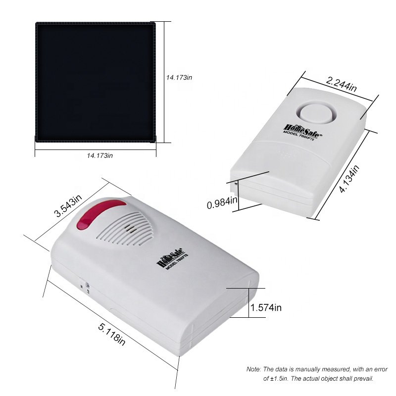 Smart Wireless Fall Alarm System Wheelchair Pressure Sensor Mat Monitor and Remote Care Bed Alarm