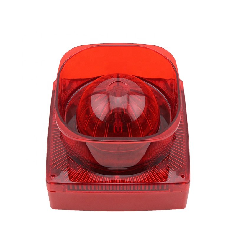 24v&220v Outdoor wired strobe siren burglar alarm system 115db horn siren pass IP65 Waterproof test