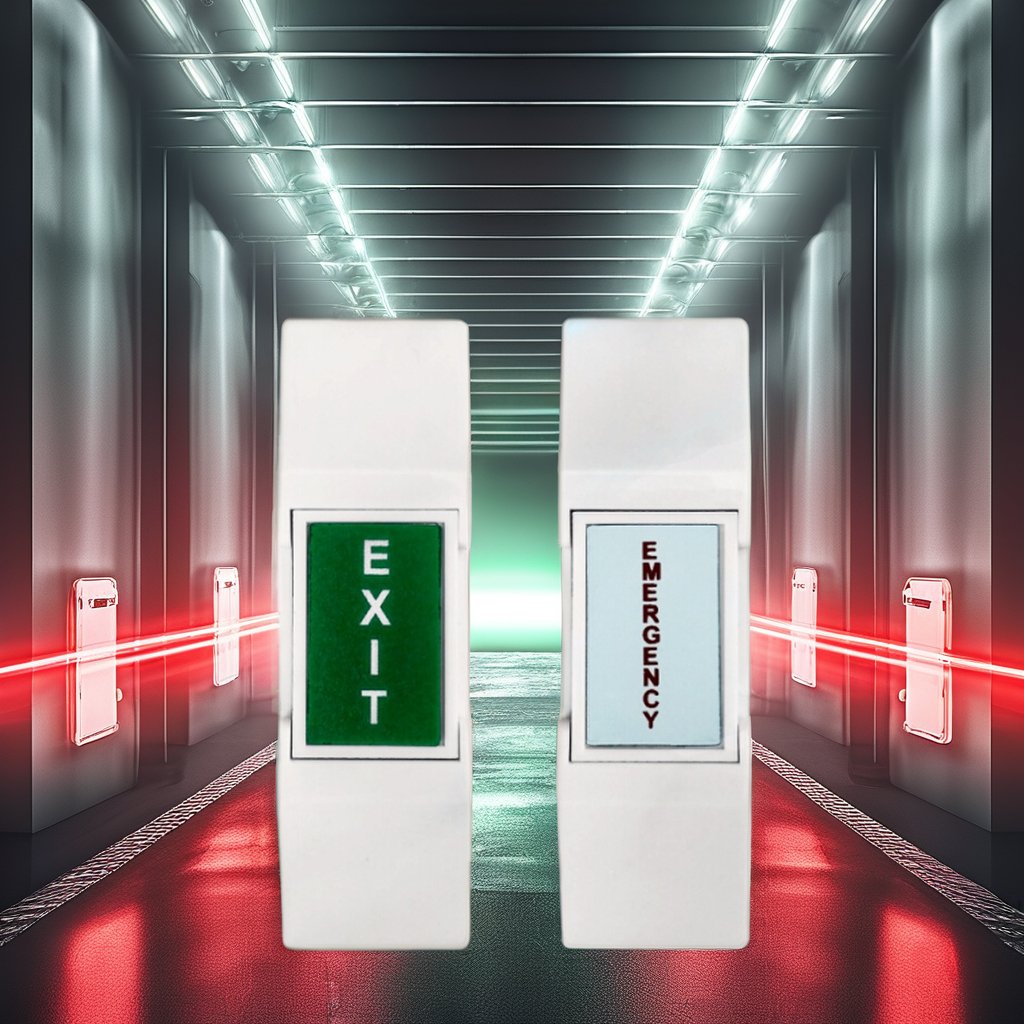 E-5continents 5C-65B 12VDC Emergency Exit Door Button 12V Voltage Alarm System Product
