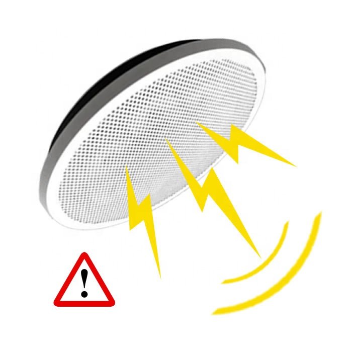 High Power Round Ceiling Mounted Active Acoustic Repellent Device Driving Intruders away from Targeted Zones