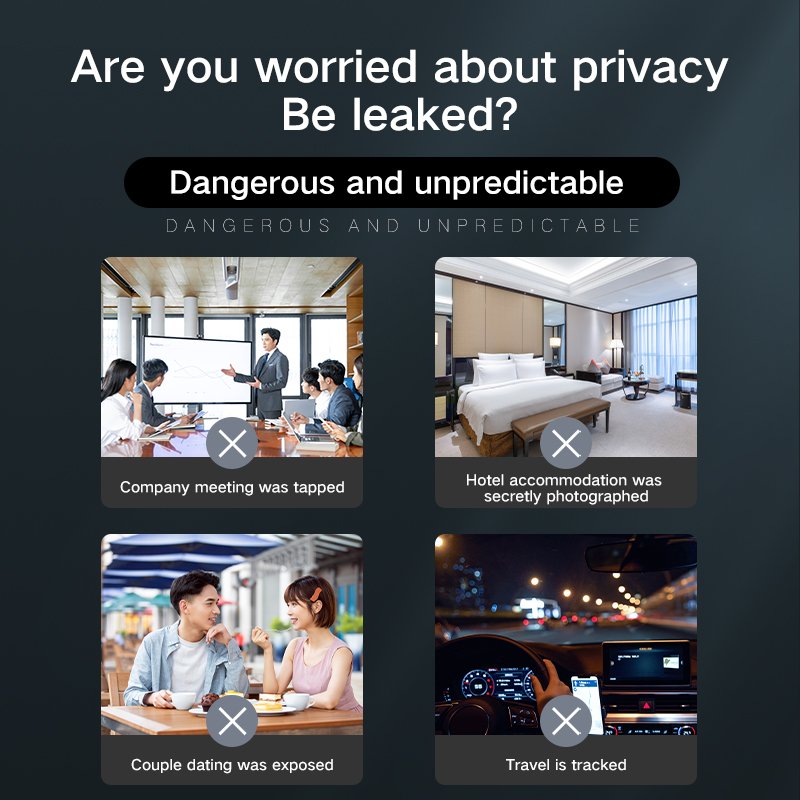 Portable Anti Spy Vulnerability Detector Signal Tracker smart finder Mini Hidden Camera Detector