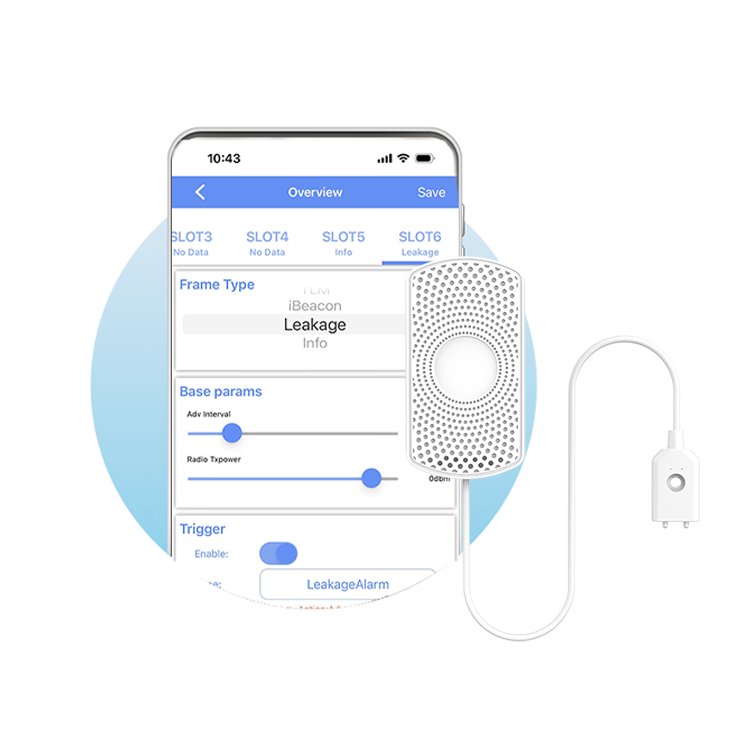Wireless Water Leakage Sensor Alarm Underground Bluetooth Smart Water Leak Detector Sensor With Ip67 Waterproof Probe