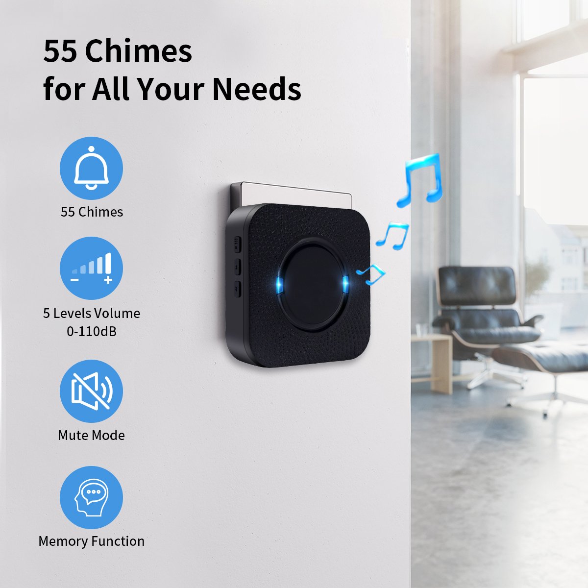 Daytech CC01 home security burglar alarm system 1 receiver with 1 door window sensor