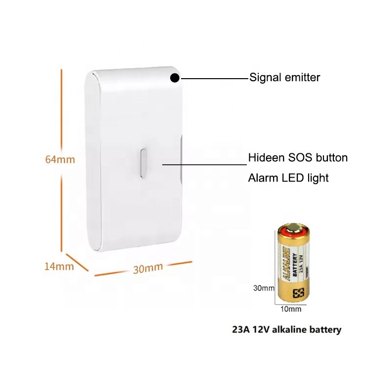 DC12V 23A Alkaline Battery Wireless Door Window Vibration Sensor Detector Indoor Home Security Anti Theft Entry Shock Sensor
