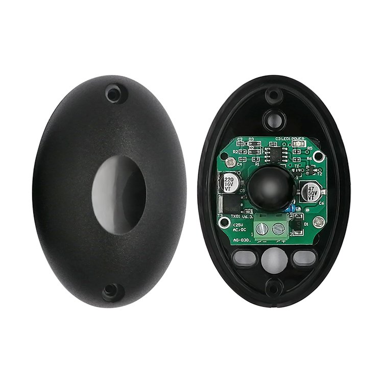 Single beam infrared safety photoelectric sensor detector detector universal outdoor door and window safety alarm system (black)