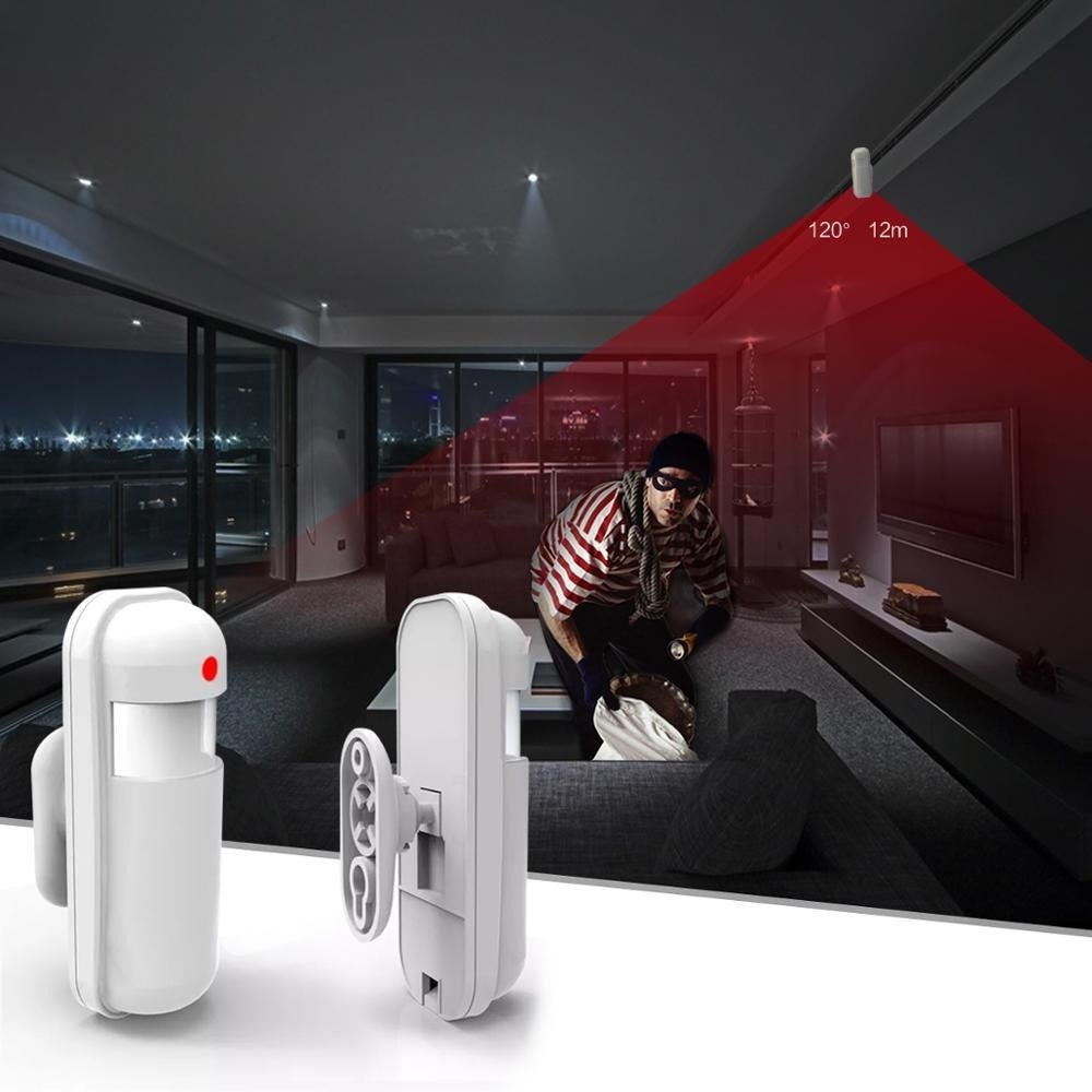 Coding EV1527 WiFi 315MHz 868MHz 433MHz PIR Motion Sensor Wireless Infrared Detector for Home Security Burglar Alarm System