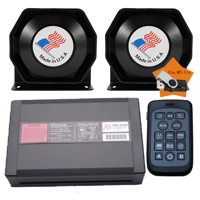 Vehicles Siren 200W Car Accessores 12V Federal Signal Sirena Emergency Sound Auto Siren
