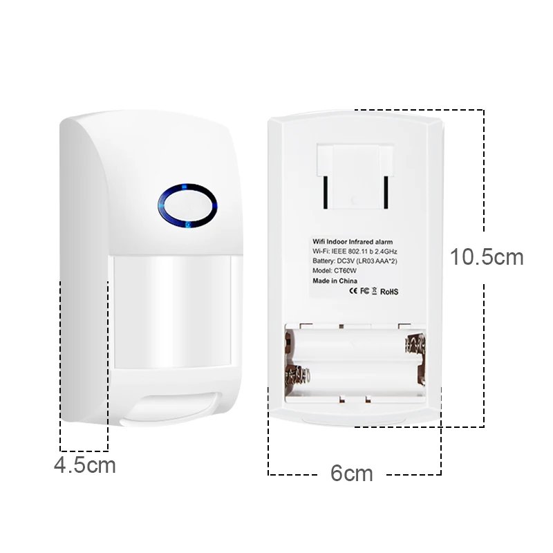 Motion Sensor 25kg pet Immune 433MHz Wireless PIR Detector Alarm For Home Burglar Smart Alarm System