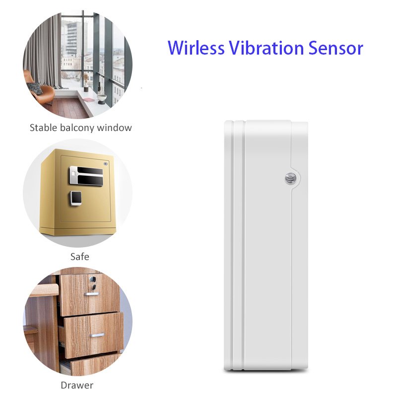 focus wireless tiny vibrator sensor shock sensor 433mhz 868mhz safe drawer window door use for focus burglar alarm system