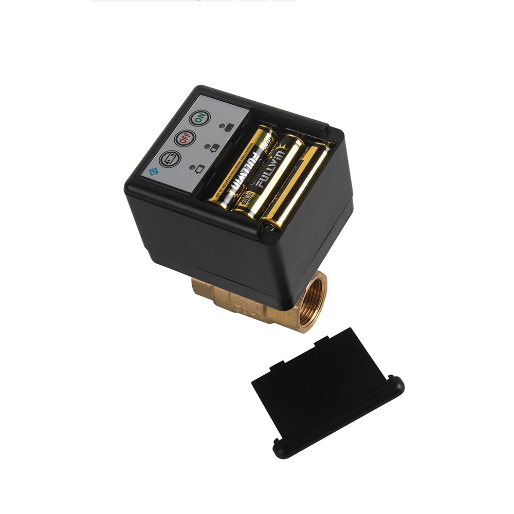 Russia wireless water immerse sensor detector battery power DN15 brass valve & 5pc wireless water sensor for leakage protection