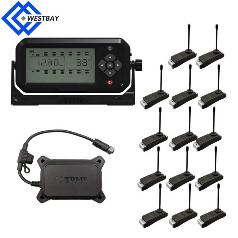 Westbay 6 8 10 12 14 16 18 22 24 26 Wheel 22 tires insensors truck TPMS tire pressure monitor system alarm system