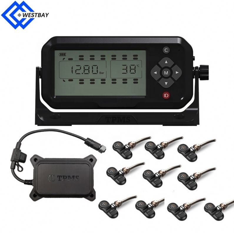 Westbay 6 8 10 12 14 16 18 22 24 26 Wheel 22 tires insensors truck TPMS tire pressure monitor system alarm system