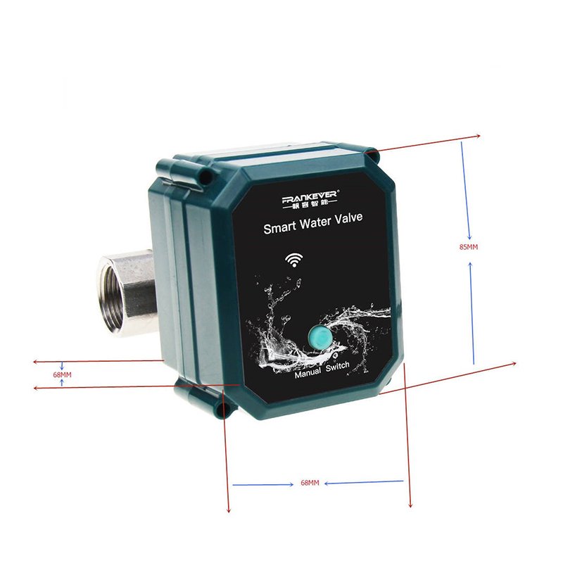 wifi water pipe leak detection alarm tuya app control DN25 (1 inch) stainless steel and 3pc water sensor for leakage protection