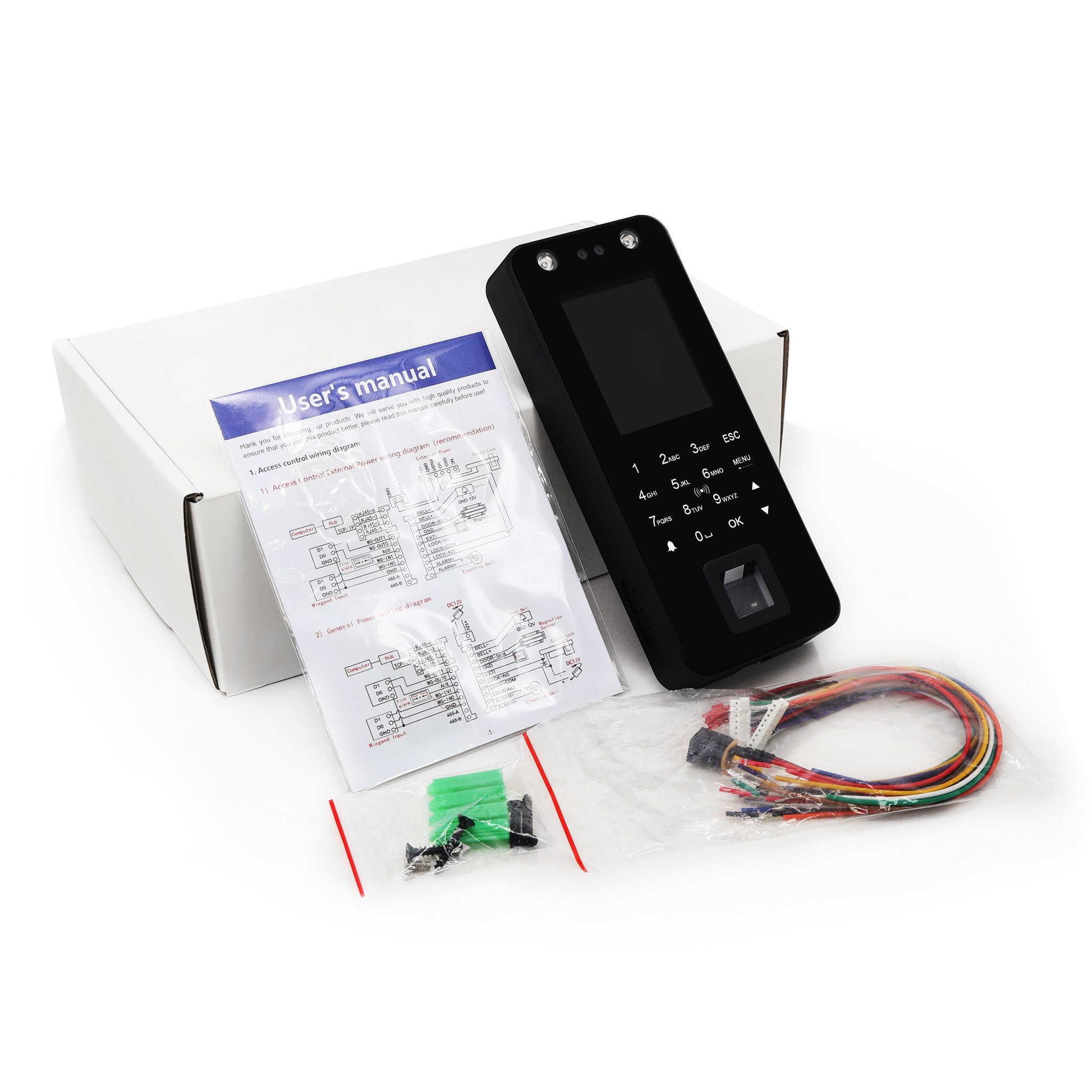 Tuya WIFI Face Recognition Employee Time Attendance Card Reader Digital Fingerprint Rfid Keyless Entry Access Control System