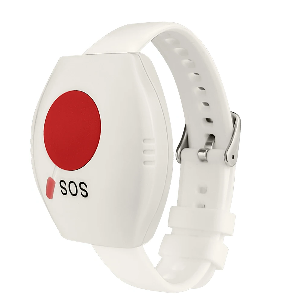 Wireless Panic Button RF433 Caregiver Pager For Elderly SOS Wrist Call Button Emergency Calling System for Nursing Home