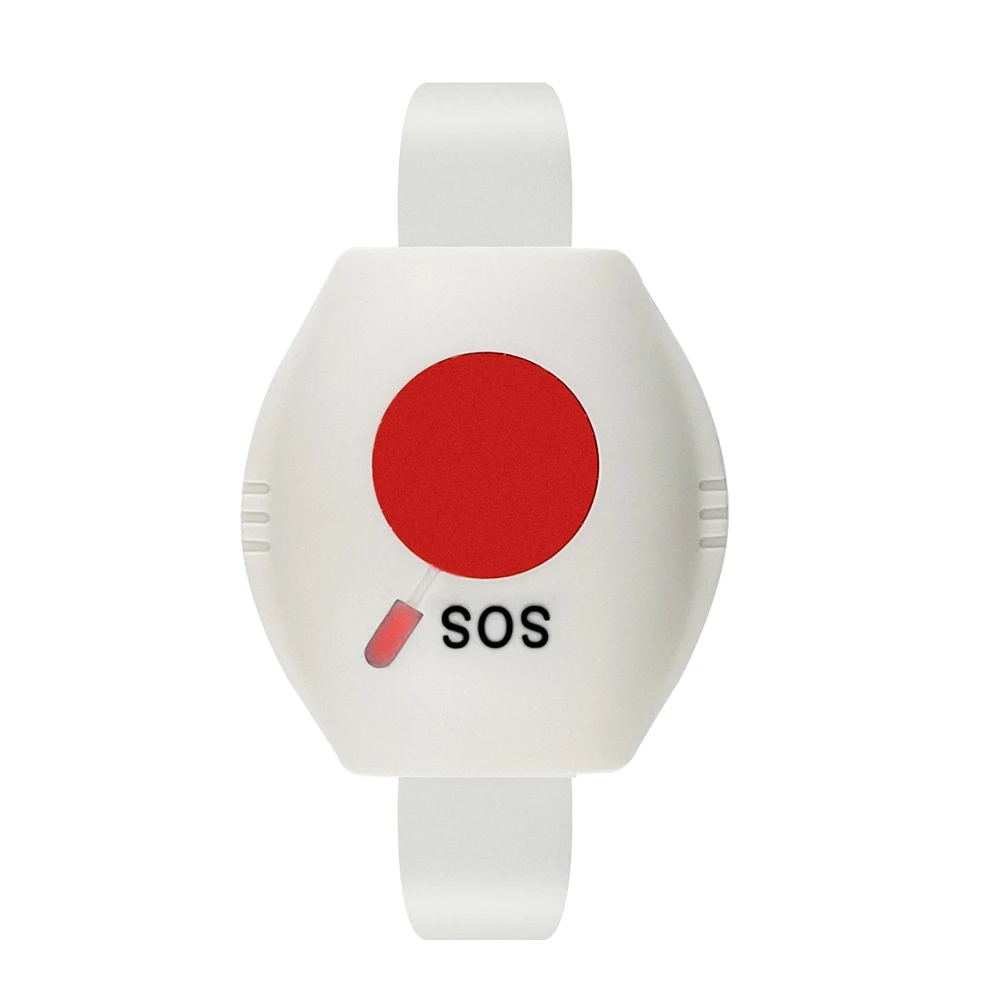 Wireless Panic Button RF433 Caregiver Pager For Elderly SOS Wrist Call Button Emergency Calling System for Nursing Home