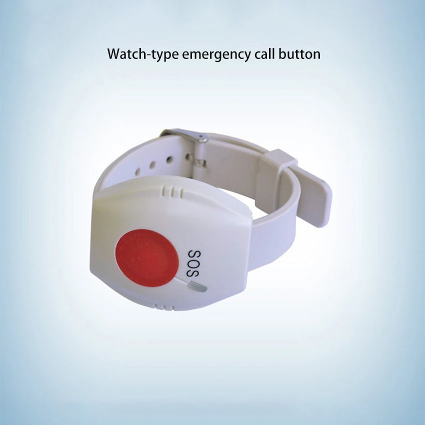 Wireless Panic Button RF433 Caregiver Pager For Elderly SOS Wrist Call Button Emergency Calling System for Nursing Home