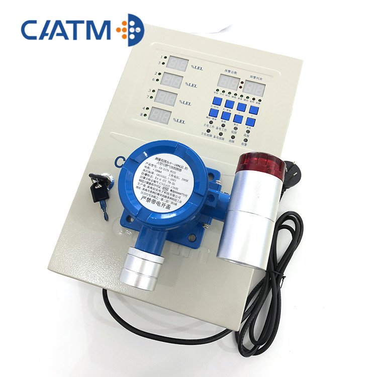 CAATM CA-2100D Sound and light alarm Industrial Security system Remote Control Wall-mounted 8 channels gas alarm controller
