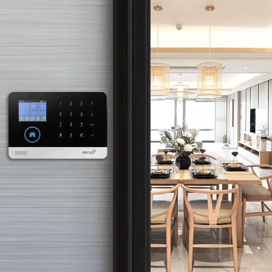 Home Alarm Wireless WIFI 4G Home Security Alarm System For Tuya APP With Pet Motion Sensor Smoke Detector Gas Security Alarm