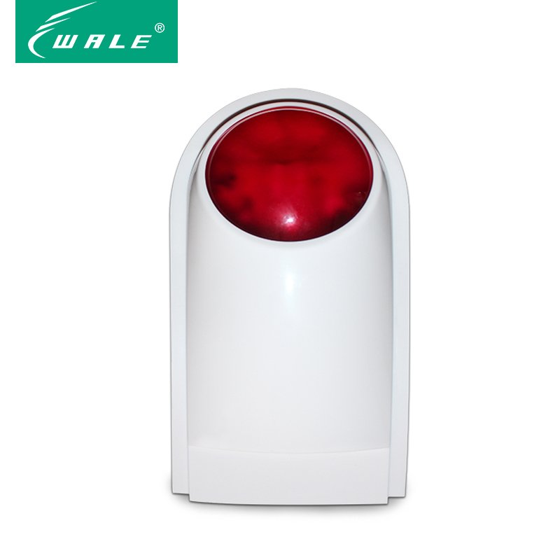 Wale Wireless 433MHz Alarm System Accessories Outdoor Sound and Light Siren Can be Compatible with Any Brand's alarm