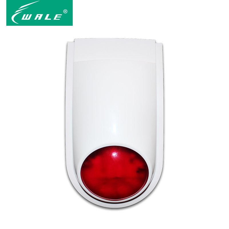 Wale Wireless 433MHz Alarm System Accessories Outdoor Sound and Light Siren Can be Compatible with Any Brand's alarm
