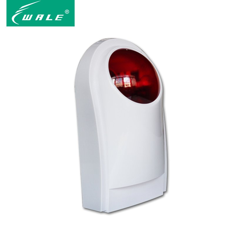 Wale Wireless 433MHz Alarm System Accessories Outdoor Sound and Light Siren Can be Compatible with Any Brand's alarm