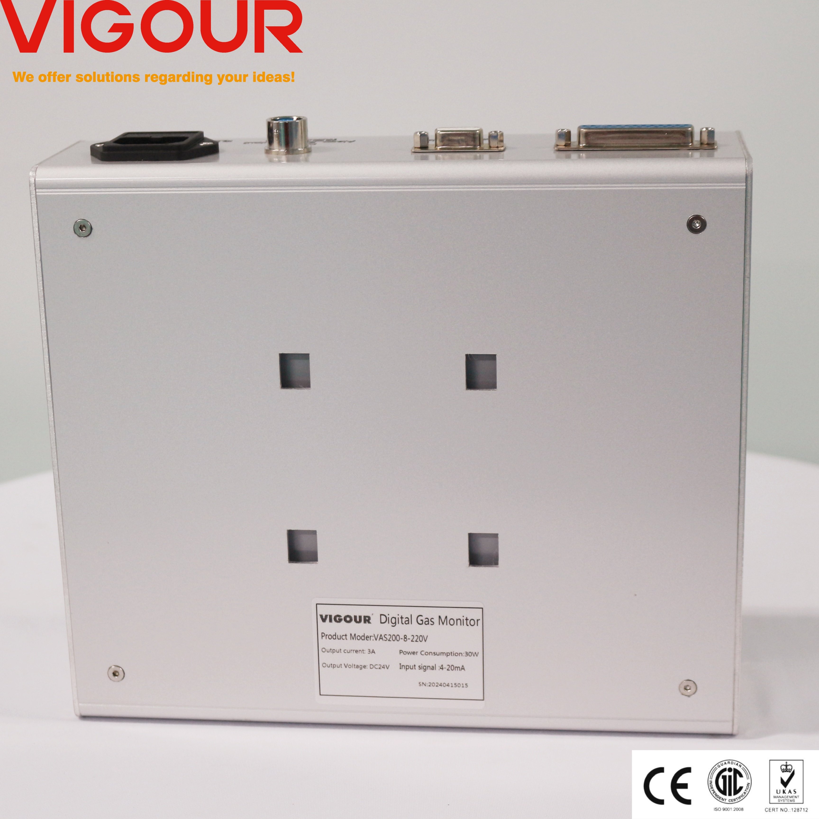 Alarm System with Gas Curve Analysis Function Manual Power for General Application Safety Structure for Gate Valves