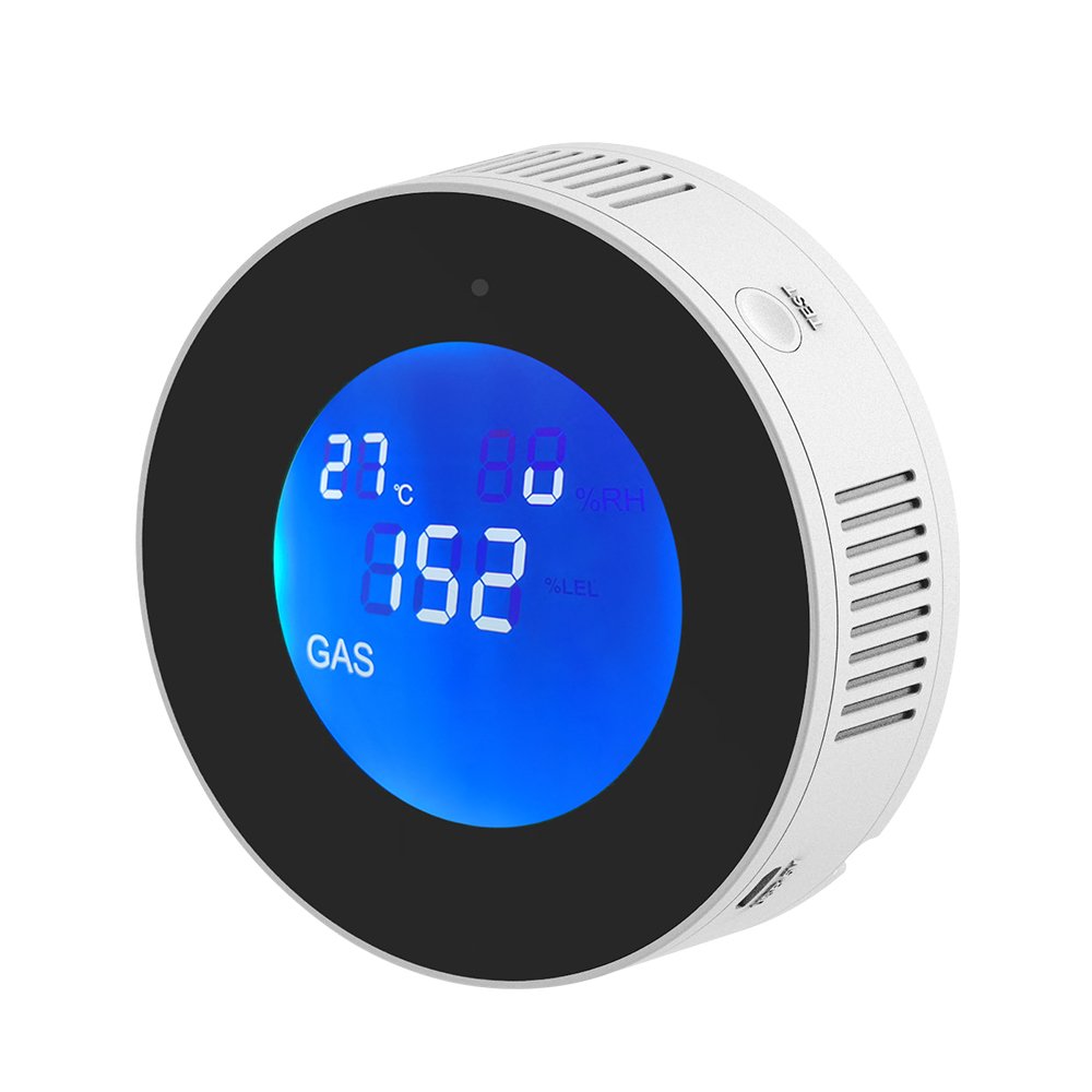 WiFi Tuya Multi-gas Sensor Industrial Home Natural Gas Leak Detector Alarm Wireless Security Battery USB Kitchen CO Detector
