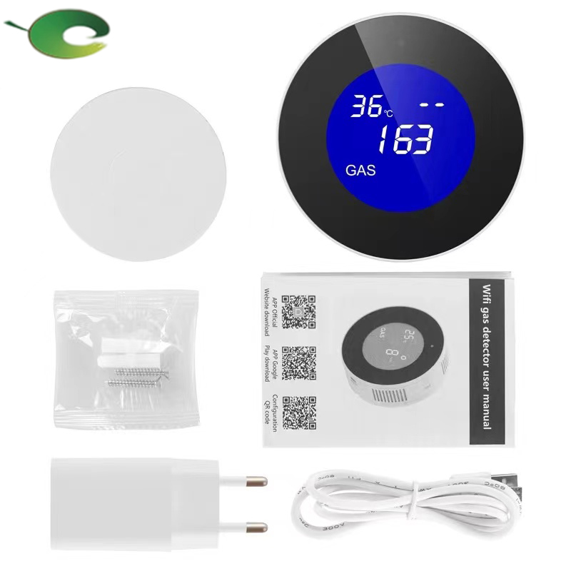WiFi Tuya Multi-gas Sensor Industrial Home Natural Gas Leak Detector Alarm Wireless Security Battery USB Kitchen CO Detector