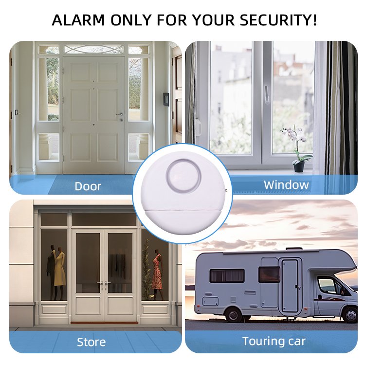 Sound Siren Anti-Theft Door Entry Alarm 120Db Home Vibration Sensor Alarm Window Door Security Alarm System