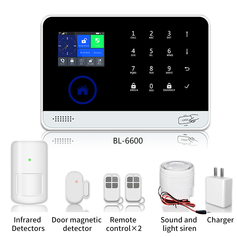 Smart Home Security System TUYA APP control 24 hours day and night safety monitor smart home alarm security