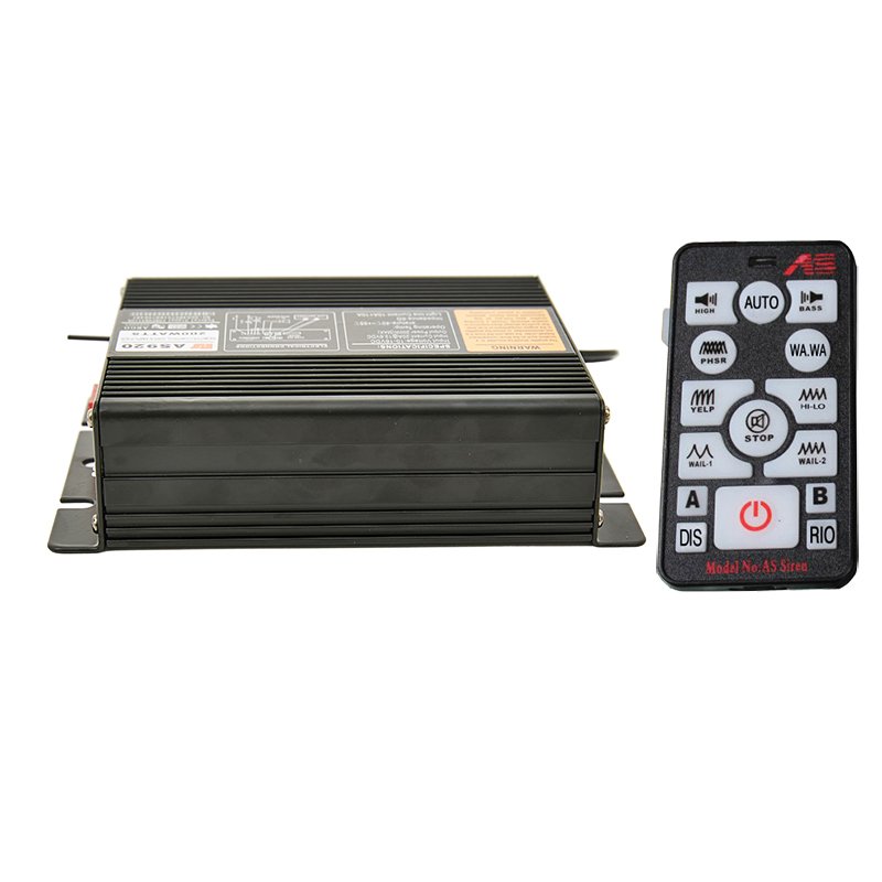 AS920E China Factory Security Alarm System Electronic Siren Amplifier 200W siren horn