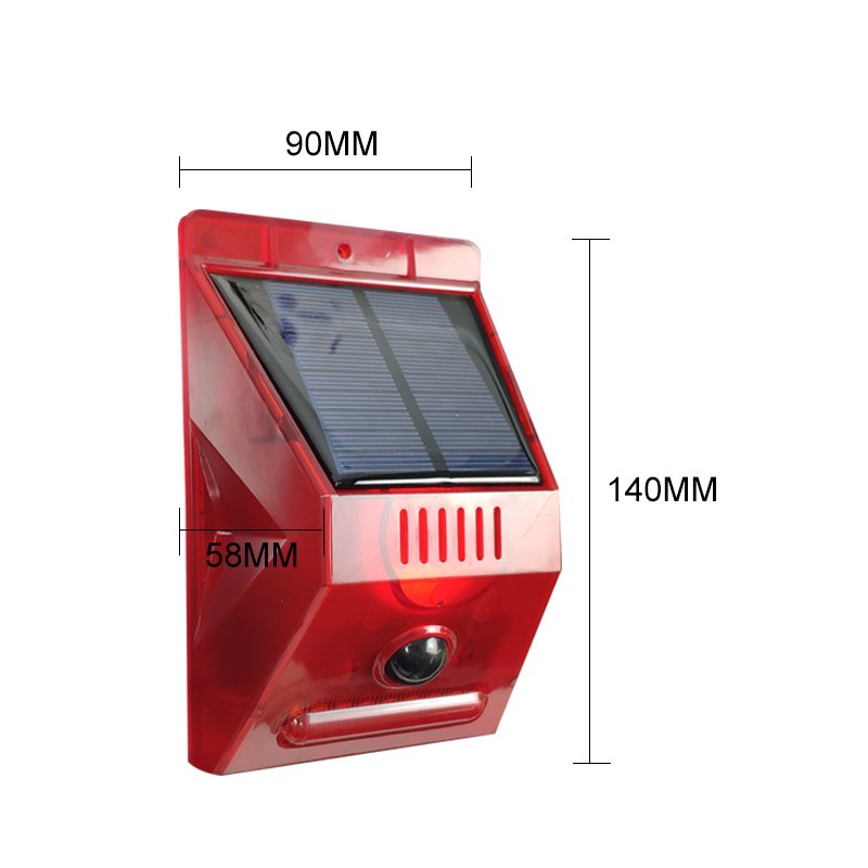 solar alarm with remote control siren solar home alarm system outdoor IP65 solar intruder alarm