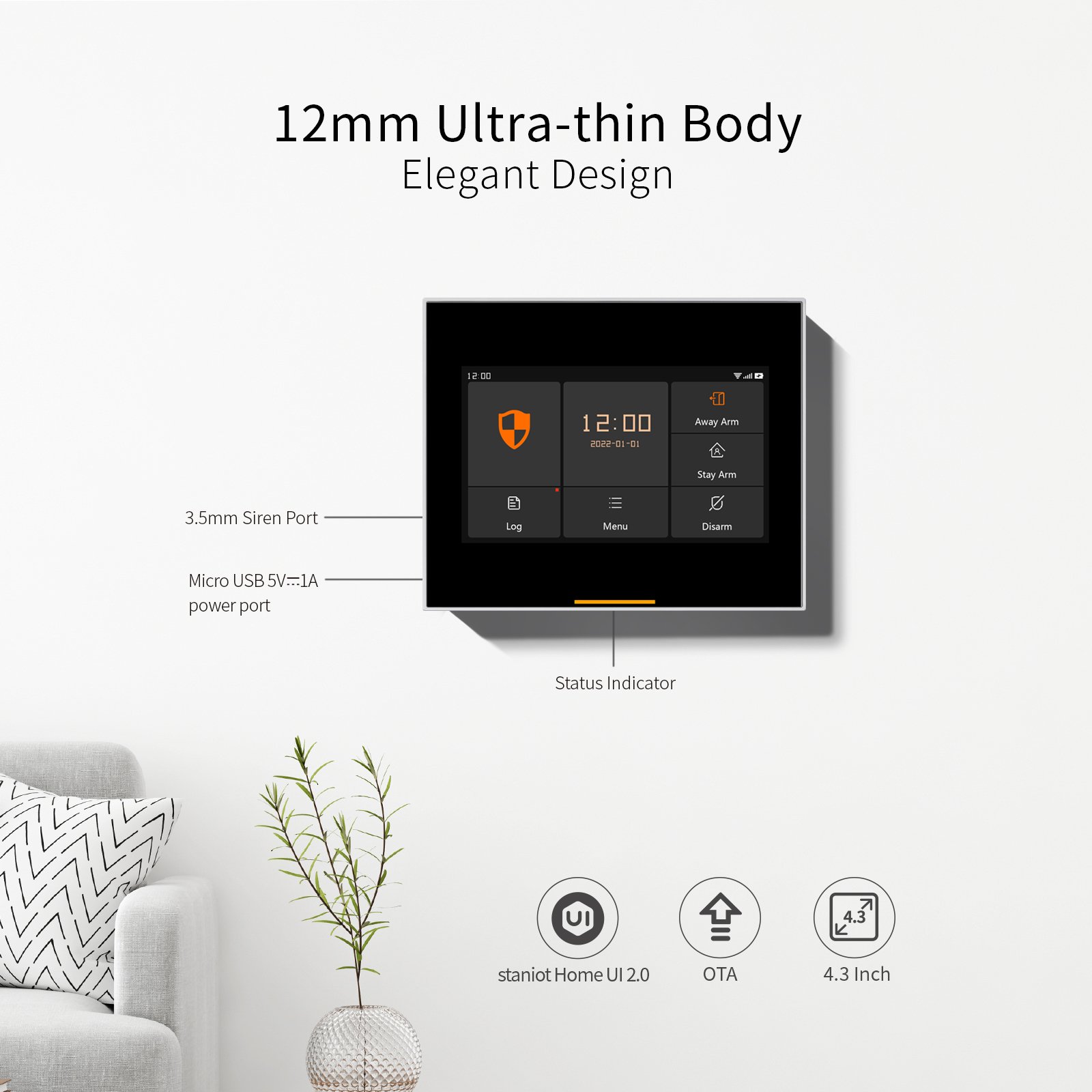 2022 Newest Wireless WiFi Smart Home Security Alarm System Tuya 433MHz Security Alarm Equipment