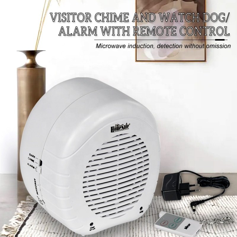 Industry leading sensitivity adjustable wireless guest doorbell with remote control watchdog home security alarm system