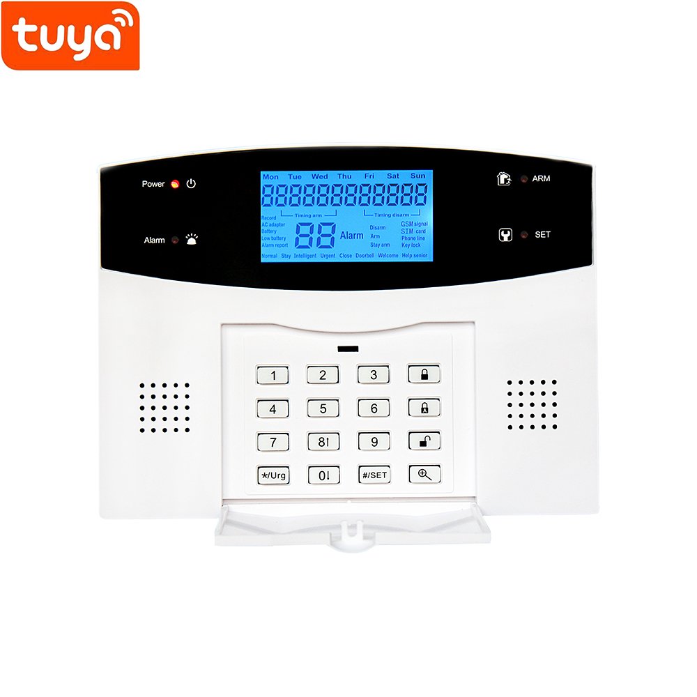Wireless and wired smart home security Tuya alarm GSM Anti-theft alarm Smart life WIFI alarm system