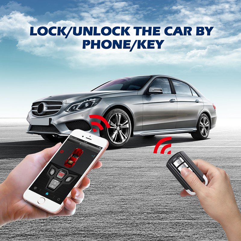 SPY Anti-Theft Push To Strat In Wells One Way Transmitter Remote Start Car Alarm System LCD