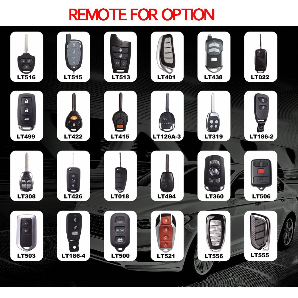 SPY Anti-Theft Push To Strat In Wells One Way Transmitter Remote Start Car Alarm System LCD