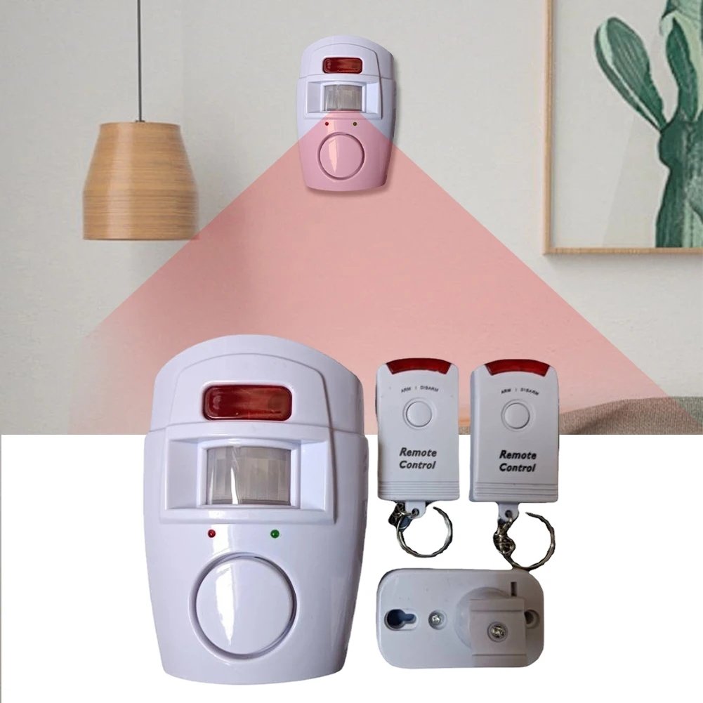 Home Security Alert Infrared Sensor Anti-theft Motion Detector Wireless Alarm System+2 Remote Controller Alarm Monitor