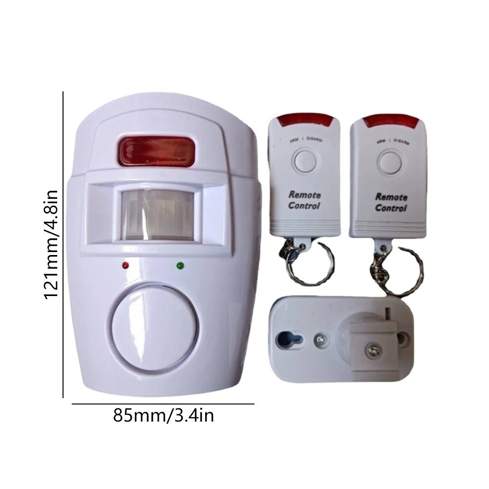 Home Security Alert Infrared Sensor Anti-theft Motion Detector Wireless Alarm System+2 Remote Controller Alarm Monitor