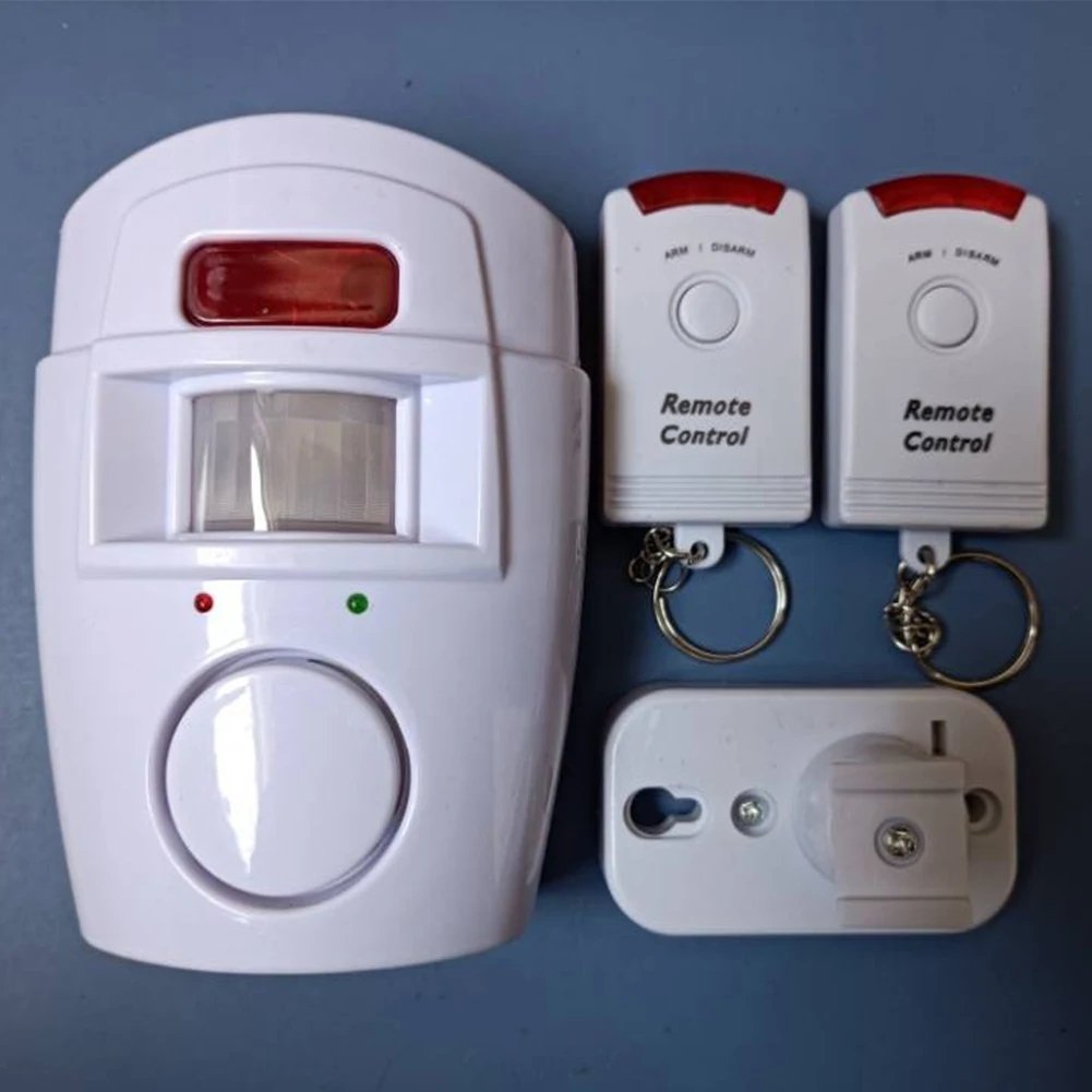 Home Security Alert Infrared Sensor Anti-theft Motion Detector Wireless Alarm System+2 Remote Controller Alarm Monitor