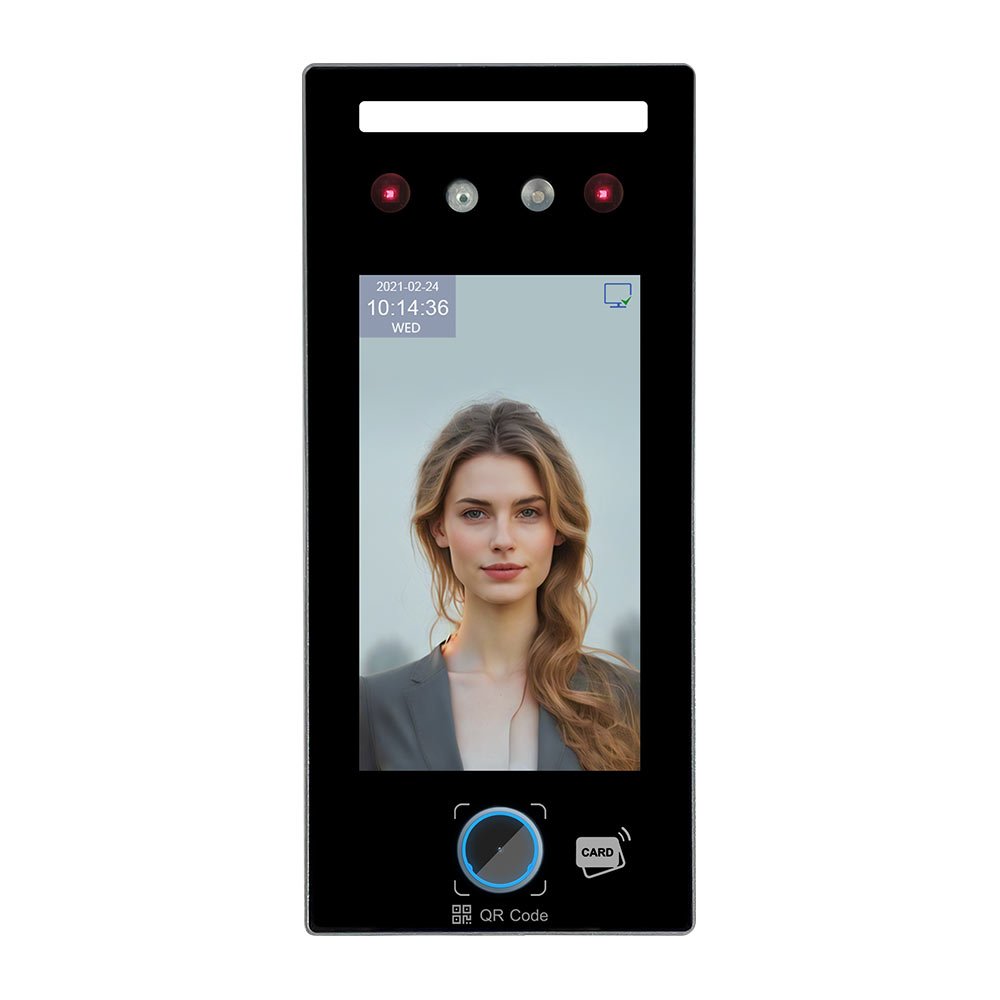 AI Face Recognition and QR Code Reader Time Attendance Machine Access Control System with Free SDK and Cloud Software